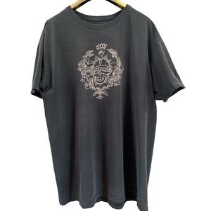 QUICKSILVER•VTG•Graphic Tee•Slim Fit•SizeXL•Vintage Black/Tan Detail•EUC!